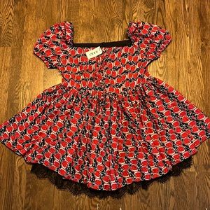 NWT Cider brand 1XL strawberry themed dress